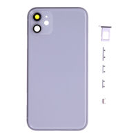 Achterkant (excl. Logo) - Paars, Voor iPhone 11