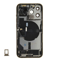Achterkant (Pulled A) incl. kleine onderdelen - Goud, Voor iPhone 13 Pro