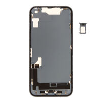 Middenframe (Pulled B) incl. kleine onderdelen - Blauw, Voor iPhone 14