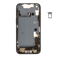 Middenframe (Pulled C) incl. kleine onderdelen - Blauw, Voor iPhone 14