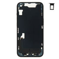 Middenframe (Pulled B) incl. kleine onderdelen - Zwart, Voor iPhone 14