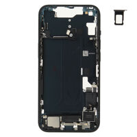 Middenframe (Pulled B) incl. kleine onderdelen - Zwart, Voor iPhone 14