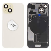 Achterkant (Pulled B) incl. kleine onderdelen - Geel, Voor iPhone 15