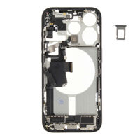Middenframe (Pulled B) incl. kleine onderdelen - Blauw, Voor iPhone 15 Pro