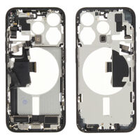 Middenframe (Pulled B) incl. kleine onderdelen - Blauw, Voor iPhone 15 Pro