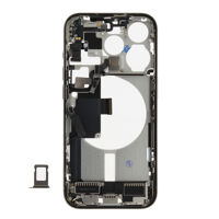 Middenframe (Pulled B) incl. kleine onderdelen - Grijs, Voor iPhone 15 Pro