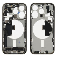 Middenframe (Pulled B) incl. kleine onderdelen - Grijs, Voor iPhone 15 Pro
