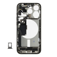 Middenframe (Pulled C) incl. kleine onderdelen - Wit, Voor iPhone 15 Pro