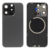 Achterkant (excl. Logo) - Zwart Titanium, Voor iPhone 15 Pro