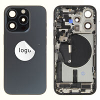 Achterkant (Pulled C) incl. kleine onderdelen - Blauw, Voor iPhone 15 Pro