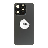 Achterkant glas (Pulled C) - Zwart, voor iPhone 15 Pro