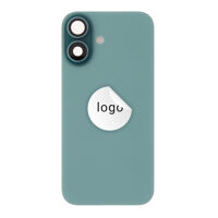 Achterkant glas (Pulled B) - Groen, voor iPhone 16