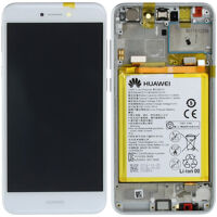 LCD Touchscreen (incl. battery) - White, Huawei P8 Lite 2017
