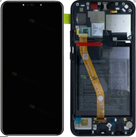 LCD Touchscreen (incl. battery) - Black, Huawei P Smart Plus suitable for SNE-L21