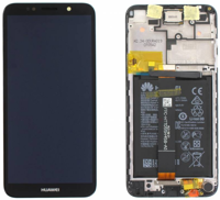 LCD Touchscreen (incl. battery) - Black, Huawei Y5 2018