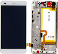 LCD touchscreen (incl. battery) - White, Huawei P8 Lite