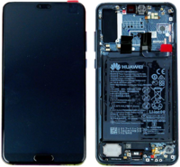 LCD Touchscreen (incl. battery) - Blue Huawei P20 Pro