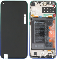 LCD Touchscreen (incl. battery) - Blue, Huawei P40 Lite E