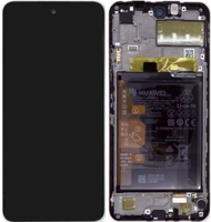 LCD Touchscreen (incl. battery) - Black, Huawei P Smart 2021