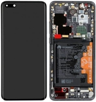 LCD Touchscreen (incl. battery) - Silver, Huawei Mate 40 Pro