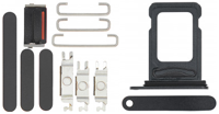 Keyset + Simkaartlade - Zwart, Voor iPhone 12