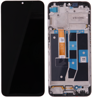 LCD Touchscreen (incl. frame) - Black, Oppo A16 & A16s