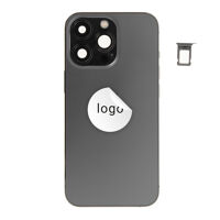 Achterkant (Pulled C) incl. kleine onderdelen - Grafiet, Voor iPhone 13 Pro