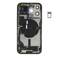 Achterkant (Pulled C) incl. kleine onderdelen - Grafiet, Voor iPhone 13 Pro