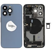 Achterkant (Pulled C) incl. kleine onderdelen - Blauw, Voor iPhone 13 Pro