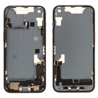 Middenframe (Pulled C) incl. kleine onderdelen - Blauw, Voor iPhone 14