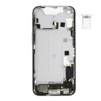 Middenframe (Pulled C) incl. kleine onderdelen - Paars, Voor iPhone 14