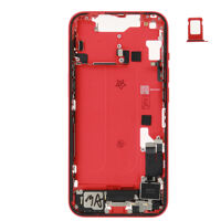 Middenframe (Pulled C) incl. kleine onderdelen - Rood, Voor iPhone 14
