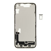 Middenframe (Pulled C) incl. kleine onderdelen - Wit, Voor iPhone 14