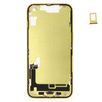 Middenframe (Pulled C) incl. kleine onderdelen - Geel, Voor iPhone 14