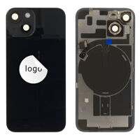 Achterkant glas (Pulled B) - Zwart, voor iPhone 14