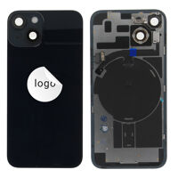 Achterkant (Pulled B) incl. kleine onderdelen - Zwart, Voor iPhone 14