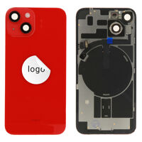 Achterkant glas (Pulled B) - Rood, voor iPhone 14