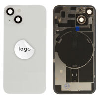 Achterkant glas (Pulled C) - Wit, voor iPhone 14