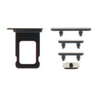 Keyset + Simkaartlade - Zwart, Voor iPhone 14