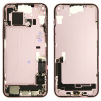 Middenframe (Pulled C) incl. kleine onderdelen - Roze, Voor iPhone 15 Plus