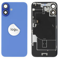 Achterkant (Pulled C) incl. kleine onderdelen - Blauw, Voor iPhone 16 Plus