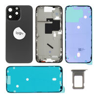 Achterkant (Pulled) - Zwart, Voor iPhone 16 Pro Max