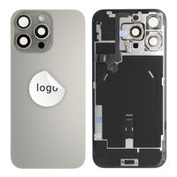 Achterkant glas (Pulled A) - Grijs, voor iPhone 16 Pro Max