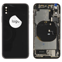 Achterkant (Pulled A) incl. kleine onderdelen - Space Grey, Voor iPhone X