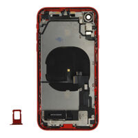 Achterkant (Pulled C) incl. kleine onderdelen - Rood, Voor iPhone XR