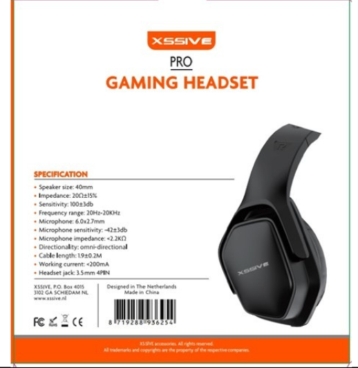 Xssive Gaming Headset Premium XSS-GH3 - Zwart