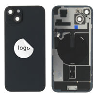 Achterkant (Pulled C) incl. kleine onderdelen - Zwart, Voor iPhone 15 Plus