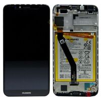 LCD Touchscreen (incl. battery) - Black, Huawei Y6 2018