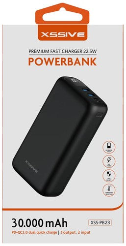 Xssive Powerbank Fast Charge 30.000mAh